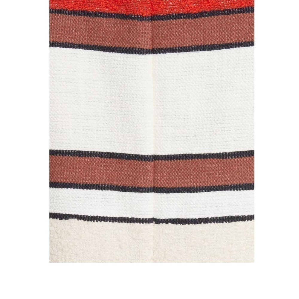 DEREK LAM 10 CROSBY Grommet Detail Stripe Shift Dress - Picture 6 of 11